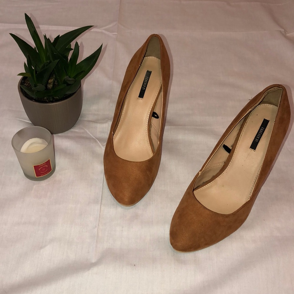 Suede High Heels